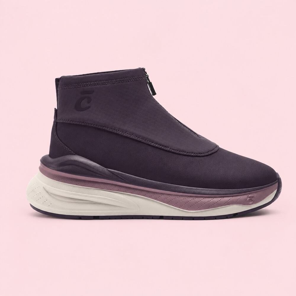 Clove Unisex Super Boot Plum Crystal Grey Purple Nursing Size W 8 M 6.5